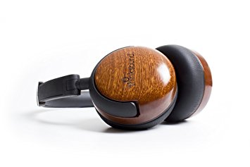 thinksound On2 wood on-ear monitor headphone (natural black)
