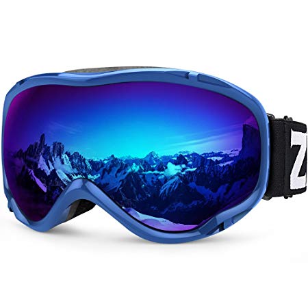 Zionor Lagopus Ski Snowboard Goggles UV Protection Anti-Fog Snow Goggles for Men Women Youth