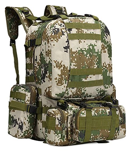 HOWON Outdoor 50L Military Rucksacks Tactical Backpack Assault Pack Combat Backpack Trekking Bag