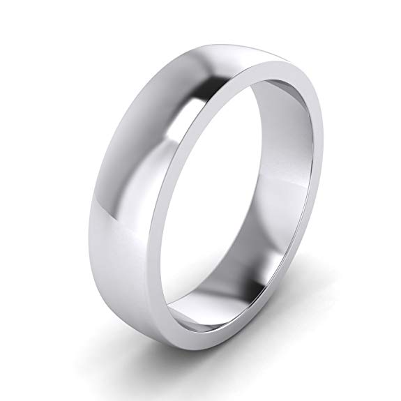 2/3/4/5/6/7/8/9mm Unisex Sterling Silver Super Heavy Court Shape Polished Wedding Ring