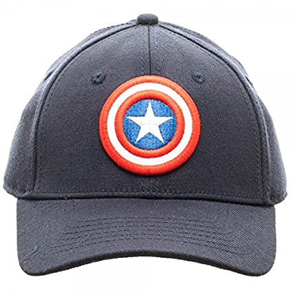 MARVEL Captain America Logo Flex Fit Active Hat NEW