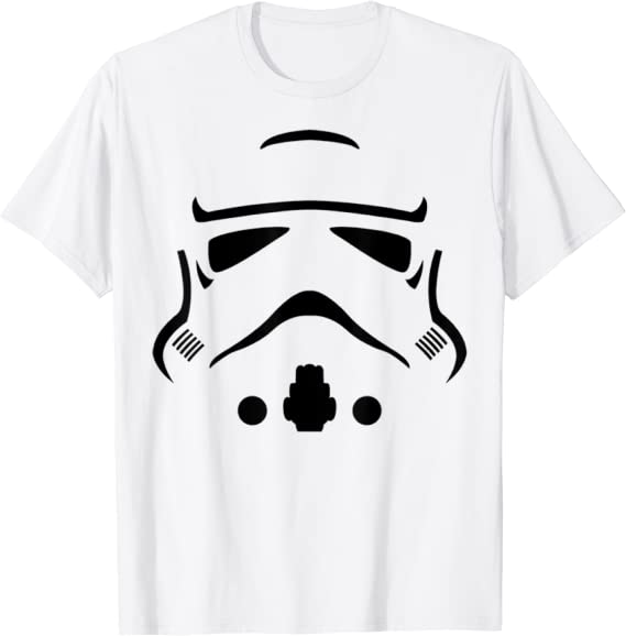 Star Wars Stormtrooper Big Face Costume Halloween T-Shirt