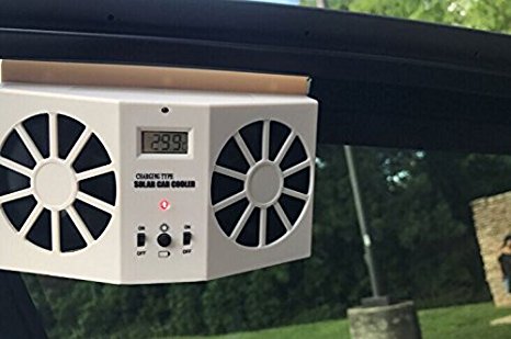 Solar Powered Car Auto Front / Rear Window Air Vent Cool Cooler Fan Ventilation