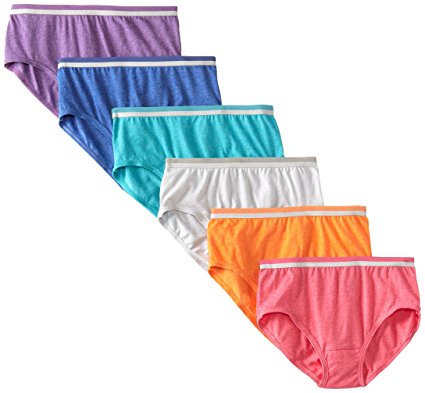 Fruit Of The Loom Womens 6 Pack Low Rise Brief Panties