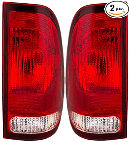 Driver and Passenger Taillights Tail Lamps Replacement for Ford Pickup Truck F85Z13405CA F85Z13404CA
