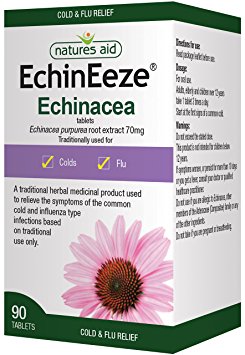 Natures Aid EchinEeze  70mg (Equivalent 460mg-530mg of Echinacea) - Pack of 90 Tablets