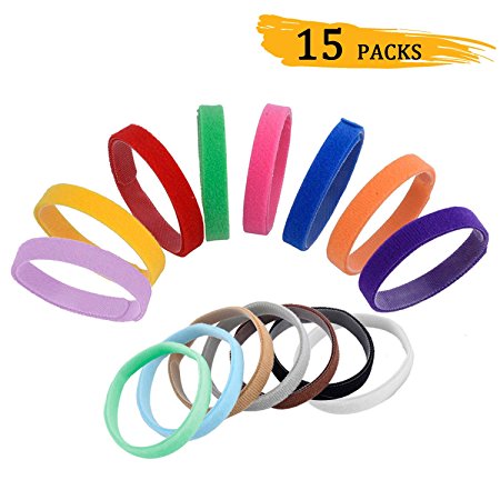 Whaline 15 Colours Whelping Puppies ID Pet Dog Cat Collars Soft Adjustable Puppy Bands Collars