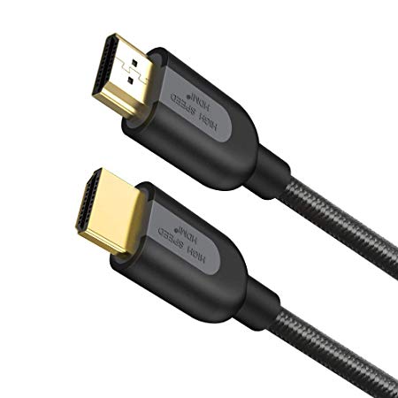 TeckNet High Speed 18Gbps HDMI 2.0 Cable - 4K HDMI Cable 6ft – 4K HDR, 3D, 2160P, 1080P, Ethernet, Audio Return (ARC) – 30AWG Braided HDMI Cord – Support UHD TV, Blu-ray, Xbox, Play Station, PS4/3, PC