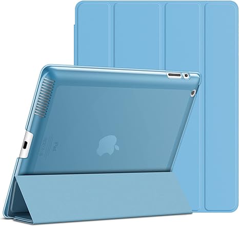 JETech Case for iPad 2 3 4 (Old Model), Smart Cover with Auto Sleep/Wake (Blue)