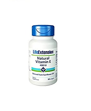 Life Extension Natural Vitamin E (400 IU, 90 Softgels)