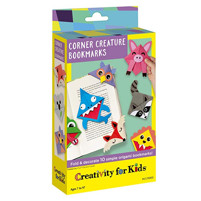 Creativity for Kids Corner Creature Fold & Decorate 10 Simple Origami Bookmarks