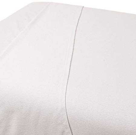 For Pro Premium Flannel Flat Sheet, White