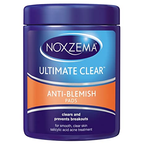Noxzema Ult-Clear Anti-Blemish Pads 90 Count (3 Pack)