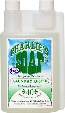 Charlie's Soap "Laundry Liquid" 40-load, 32 fl. oz., 2-Count