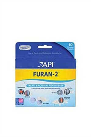 API FURAN-2 Fish Powder Medication 10-Count Box