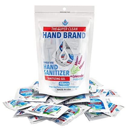 48 Pack Single Use Hand Sanitizer Packet