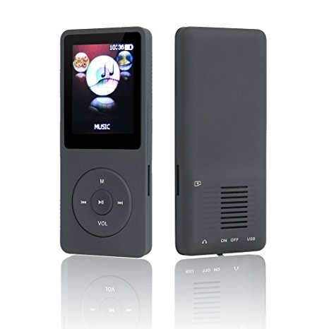 2016 New Original M280 Big and Clear Speaker MP3 MP4 Music Player with 8GB 1.8 Inch Screen /FM/e-book/Voice recorder/50 HOURS Continuous Playback(Black)