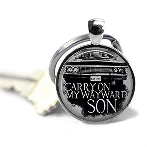 Supernatural '67 Impala Keychain Carry On My Wayward Son