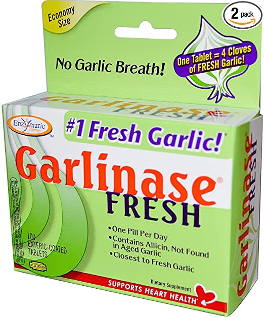 Enzymatic Therapy - Garlinase FRESH 100 tabs (Pack of 2) [Health and Beauty]