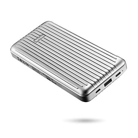 45W Power Delivery Portable Charger - Zendure A6PD 20100mAh Ultra-Durable PD Power Bank with USB-C Input/Output fo MacBook Pro, iPhone X/XS/XS Max/8, Samsung, Nintendo Switch and USB C Laptops- Silver