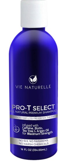Vie Naturelle Hair Loss Treatment Shampoo for Fast Hair Growth - DHT Blocker Infused with Caffeine, Biotin, Tea Tree & Argan Oil (One King Size 16 oz Bottle)