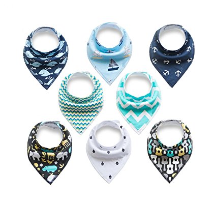 Baby Bandana Drool Bibs,Gift Set for Drooling and Teething,Unisex Design for Boys and Girls