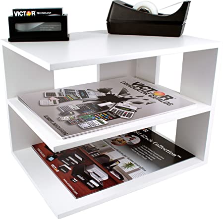 VICTOR Pure White Desk Shelf, 9.8" x 13.2" x 9.7"