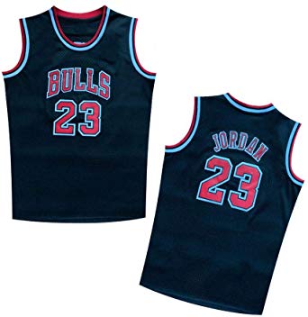 Kiond jionght Youth/Kids #23 Basketball Jersey Retro Athletics Jersey Red White Black