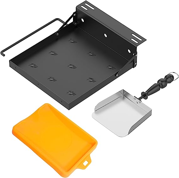 Outspark Griddle Caddy Shelf for Blackstone 17"/ 22"/ 28" Griddle,Come with Griddle Food Mover and Silicone Utensil Rest,with Paper Towel Holder for Blackstone Tailgater Accessories