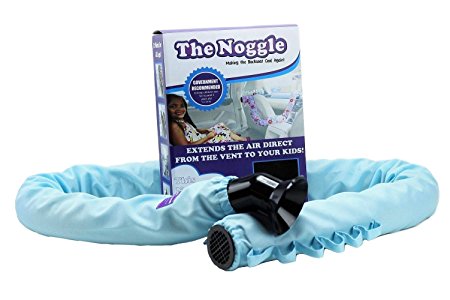 The Noggle - Making the Backseat Cool Again - Vehicle Air Conditioning System To Keep Your Baby / Children Cool and Comfortable When Traveling in the Car -Works with Most Vehicles - 8 Foot,Blue Freeze