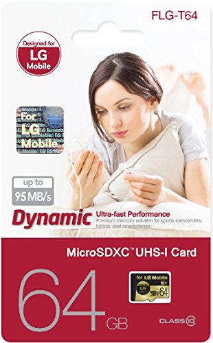 LG Mobile 64GB MicroSDXC Micro SD High Performance UHS-1/Class 10 Micro SD Micro SDXC up to 80MB/s Memory Card