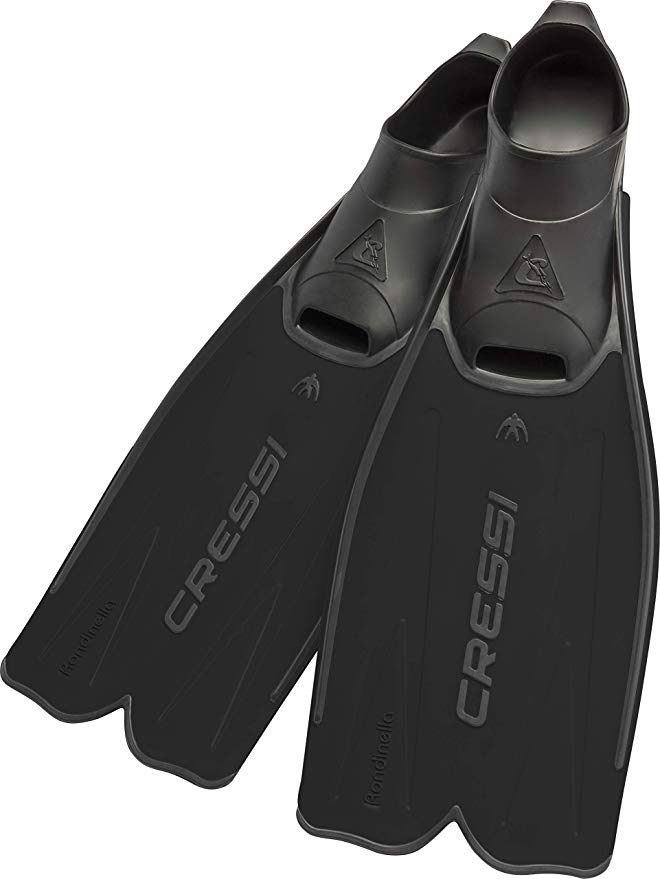 Cressi Adult Snorkeling Full Foot Pocket Fins | Good Thrust, Light Fin | Rondinella: designed and made in Italy