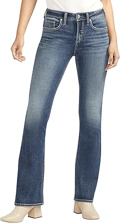 Silver Jeans Co. Women's Suki Mid Rise Bootcut Jeans