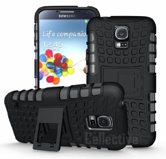 BLACK GRENADE GRIP RUGGED SKIN HARD CASE COVER STAND FOR SAMSUNG GALAXY S5 S V Atampt Verizon T-mobile Sprint Not compatible with Samsung Galaxy S5 Active Black
