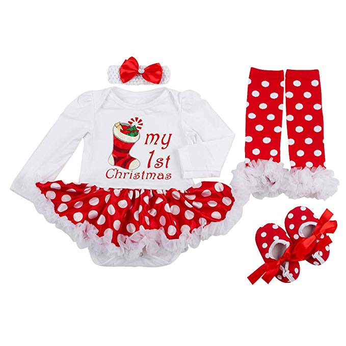 Slowera Baby Girls Christmas Outfits Clothes