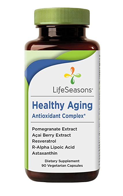 Healthy Aging - Anti Aging Supplement - Neutralize Free Radicals - Antioxidant Complex - Formula includes Acai Berry, Astaxanthin, Resveratrol, R-Alpha Lipoic Acid & Pomegranate Extract (90 Capsules)