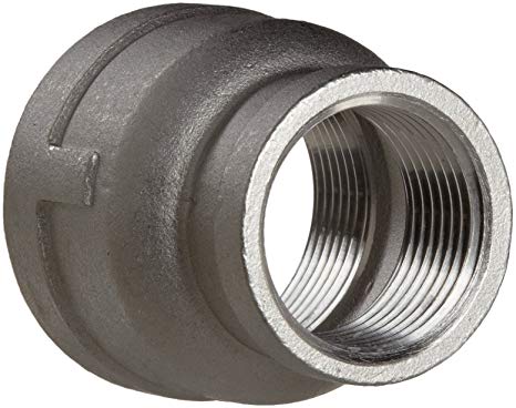 Stainless Steel 304 Cast Pipe Fitting, Reducing Coupling, Class 150, 1-1/2" X 1" NPT Female