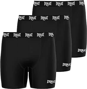 Everlast Cotton Men’s Boxer Brief, Men’s Underwear Boxer Briefs, Soft & Comfortable Waistband, Anti-Chafing