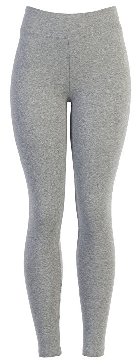 Cotton Spandex Basic Knit Jersey Leggings for Women with EttelLut Hair Band