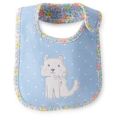 Carter's Baby Girls' Doggy Reversible Teething Bib