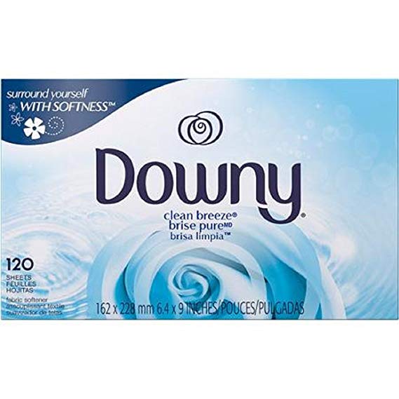 Downy Clean Breeze fabric softener sheets (120ct, Clean Breeze)