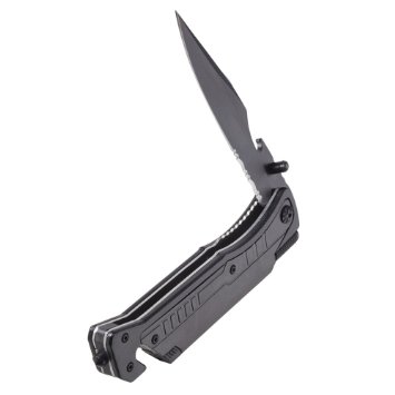 VIWO 8 in 1 Survival Multi-Purpose Folding Tactical Pocket Knife w Newly Added Survival Whistle, Bottle Opener and More. Best for Hiking Camping Emergency etc.