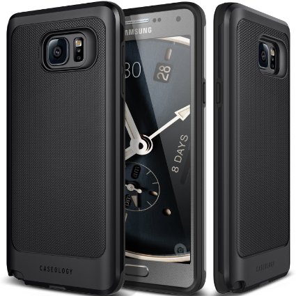 Galaxy Note 5 Case Caseology Vault Series Rugged Slim Cover Charcoal Black Active Armor for Samsung Galaxy Note 5 - Charcoal Black