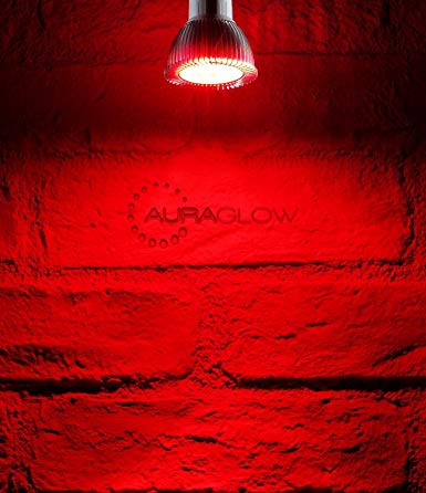 Auraglow LED Coloured Narrow Beam GU10 Spotlight Light Bulb - RED