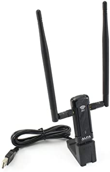 Alfa Network AWUS036AC 5-dBi dual-band WiFi Antenna with USB Adaptor