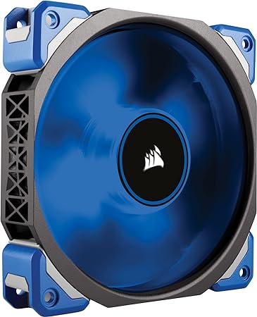 Corsair CO-9050043-WW ML Series ML120 Pro LED 120 mm Low Noise High Pressure Premium Magnetic Levitation LED Fan - Black/Blue