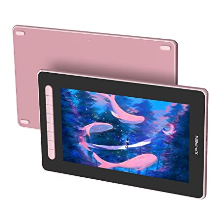 XP-Pen Artist 12 2nd Gen Display Tablet 11.9-inch Pen Tablet with tilt Support, 8 Shortcut Keys, 8192 Levels of Pressure Sensitivity, X3 Elite Stylus and Fully-Laminated Display-Pink