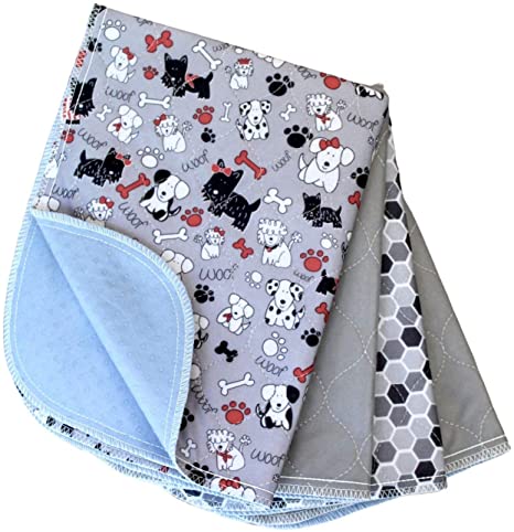 Caldwell's Potty Pads: Washable, Reusable, Leakproof, Absorbant Dog Pee Pads, Housebreaking/Training/Travel/Crate/Kennel/Whelping/Senior Care/Apartment Living