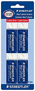 3 x Staedtler Mars Plastic Erasers,Pack of 4