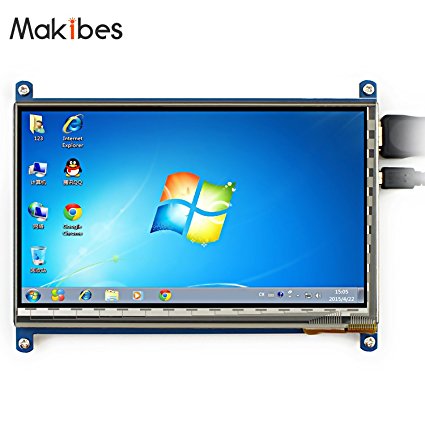 Makibes 5 inch Touch Screen HDMI Monitor (A) 800×480 TFT LCD Display for Raspberry Pi (Pi 2) Model B / B / A Raspberry Pi 3B System Module